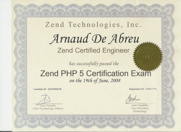 Zend Certified Engineer